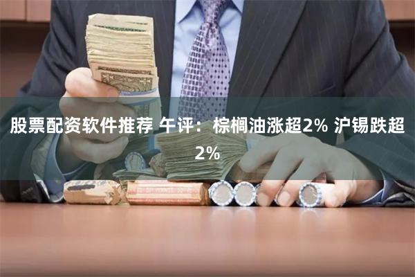 股票配资软件推荐 午评：棕榈油涨超2% 沪锡跌超2%