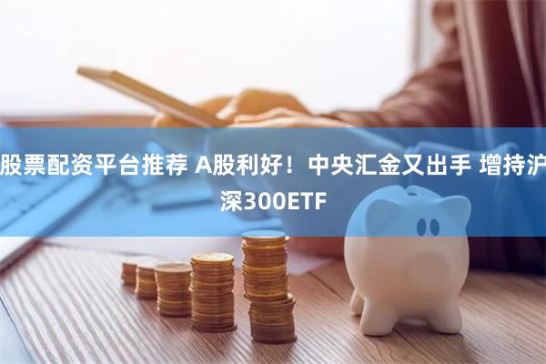 股票配资平台推荐 A股利好！中央汇金又出手 增持沪深300ETF